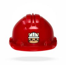 TAMS Kinderhelm – Verstellbarer Drehverschluss – Hochdichtes Polyethylen – Kopfweite 53-61 cm – EN 397, EN 50365