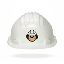 Tams Kinderhelm - Drehverschluss Weiß Hund