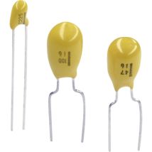 CA42-105M035AB Tantal-Kondensator tht 2.5 mm 1.0 μF 35 v 20 % (b x h) 4 mm x 14 mm 1 St. - Tancap