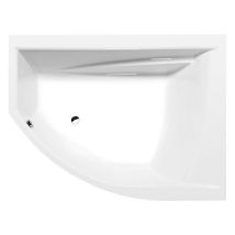 Polysan - tandem r Bain asymétrique 170x130x50cm, Blanc