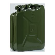 Tanica carburante 20l verde oliva RAL 6003 acciaiobl.8mm L360xL170xH470mm NOW (Per 4)