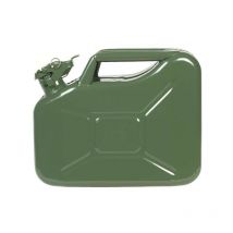 Gurupro - Tanica metallo verde 10 litri omologata Gu/Tuv trasporto liquidi benzina acqua carburante