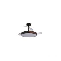 Cristalrecord - LED-Lüfter mit einziehbaren Flügeln Taoro Black 72W 7920Lm cct