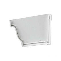 Jimten - Tapa Accesorio Izquierda Cuadrado Serie Alfa FGC30 pvc Canalón