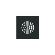 Tapa altavoz 2" Serie Alba de Niessen Negro