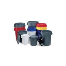 Rubbermaid - tapa para contenedor apliable plástico gris diám. 560 mm apt