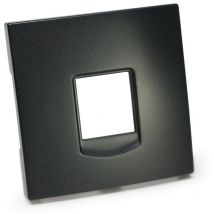 Tapa base red RJ45 serie Atmoss Dynamic S30 color antracita