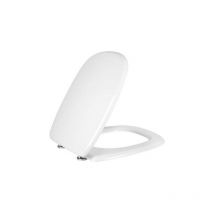 Saniplast - Tapa de inodoro en madera mdf blanca para tapa de inodoro Dolomite Fleo