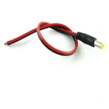 Tapa final de la fuente de alimentación masculina con cable para la cinta de led de 12V