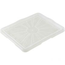 Keeeper - Tapa para Caja de Almacenaje Franz, Tamaño: l/xl, 43 x 35 cm, Transparente - Natural