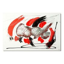 Duehome - Tapa contador artesanal Paleta Paleta Rojo - Plata 50cm (ancho) x 36cm (alto)