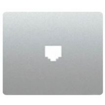 Tapa toma telf o RJ45 aluminio mercurio BJC iris 19782-MA