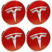 Tesla - Tapacubos de rueda para Model 3, Model s, Model x, kits de tapacubos de rueda, 4 piezas de tapacubos de rueda con el logotipo de