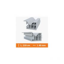 Tapée d'isolation pvc Blanc - 40 mm x L.220cm