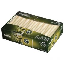 Bolsius - Tapered Dinner Candles - 10 Inch - 100 Pack - Ivory