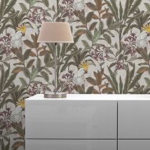 Tadessi - Tapete Aleix Botanical Dschungel M1-No.11314 Vlies Grün Creme 10.05 m x 0.53 m