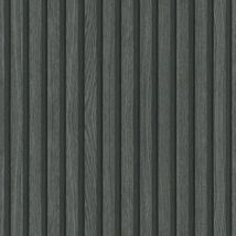 Tapete Botanica Wooden Slats Schwarz und Grau Noordwand