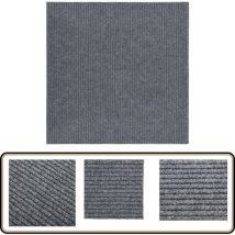 Tapis 100x100 cm gris - Tapis Entrée - Tapis Intérieur - Tapis Salon - Tapis Cuisine - Tapis Résistant Aux Taches