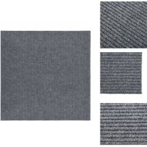 Tapis 100x100 cm gris - Tapis Entrée - Tapis Intérieur - Tapis Salon - Tapis Cuisine - Tapis Résistant Aux Taches