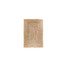 Tapis 65x135 cm en jute naturelle tressée - flora