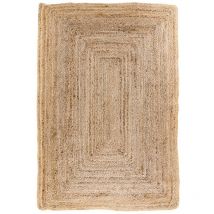 M&s - Tapis 60x90 cm en jute naturelle tressée - flora