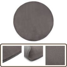 Tapis 160 cm Fausse fourrure de lapin Gris foncé - Tapis Moelleux - Tapis Faux Fourrure - Tapis Salon - Tapis Chambre - Décoration Intérieure