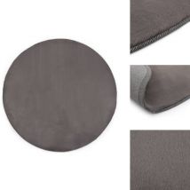 Tapis 160 cm Fausse fourrure de lapin Gris foncé - Tapis Moelleux - Tapis Faux Fourrure - Tapis Salon - Tapis Chambre - Décoration Intérieure
