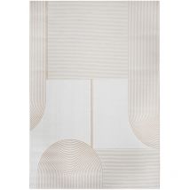 Privatefloor - Grand Tapis Design Contemporain et Moderne - Beige (290x200 cm) - Dhoka Beige