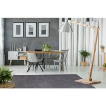 Lalee - Tapis à courtes mèches microfibre doux Velluto Argenté 200x290