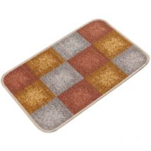 Tapis à damier orange 40x60cm