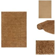 Vidaxl - Tapis à poils bouclés fait à la main 200x300 cm Jute et coton - Tapis Moelleux - Tapis Jute - Tapis Artisanal - Tapis Bohème - Décoration