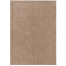 Tapis à poils courts 120x170 cm Marron vidaXL
