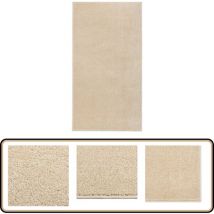 Tapis à poils courts 80x150 cm Beige - Tapis Design - Tapis Salon - Tapis Chambre - Tapis Beige - Tapis Moderne
