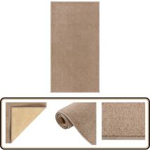 Tapis à poils courts 80x150 cm Marron - Tapis Salon - Tapis Chambre - Tapis Entrée - Tapis Design - Tapis Moderne