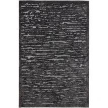 Tesso Living - Tapis a poils long - effet 3D - Gris - 80cm x 220cm