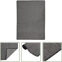 Youthup - The Living Store Tapis à tissage plat d'extérieur 200x280 cm Gris - Tapis Exterieur - Tapis De Terrasse - Tapis De Balcon - Tapis Résistant