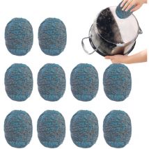 Tapis à vaisselle, éponge à récurer en acier réutilisable, tampon de savon, savon en poudre, éponge métallique, laine d'acier, acier inoxydable pour