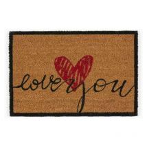 Coryl - Tapis abrité brossant - girly love - 60x40 cm