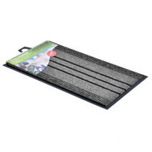 Tapis absorbant 2-en-1 extérieur et intérieur Tapis protection de sol anti-poussière anti-saletés Liseré Vert