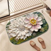 Feiyue - Tapis absorbant antidérapant en terre de diatomées à séchage rapide pour salle de bain