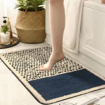 Tapis absorbant pour salle de bain, tapis antidérapant pour porte d'entrée de salle de bain