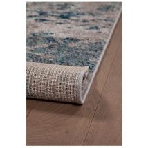 Deladeco - Tapis abstrait à poils tas moderne Pastel Bleu 120x170