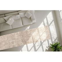 Deladeco - Tapis abstrait crème design intérieur Zuri Crème 120x170