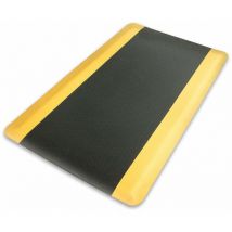Tapis ergonomique et comfortable Soft Tritt Noir-jaune 120 x 150 cm