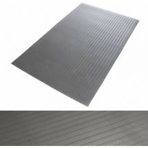 ETM - Tapis ergonomique et comfortable Softer-Work-Mat Gris 120 x 250 cm