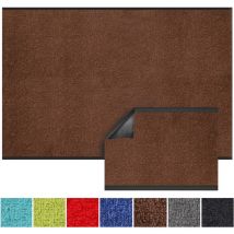 Paillasson d'entrée sur mesure Monochrom Marron 200 x 150 cm