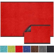 Paillasson d'entrée sur mesure Monochrom Rouge 90 x 150 cm