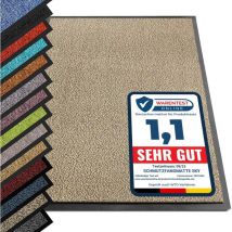 Floordirekt - Paillasson d'entrée sky Beige-Noir 40 x 60 cm