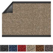 Tapis de Porte sur mesure sky Beige-noir 90 x 100 cm