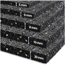 Tapis Anti-Vibrations Qui absorbe Les Vibrations et Le Bruit, découpable, ep = 5 mm, 125 x 400 cm